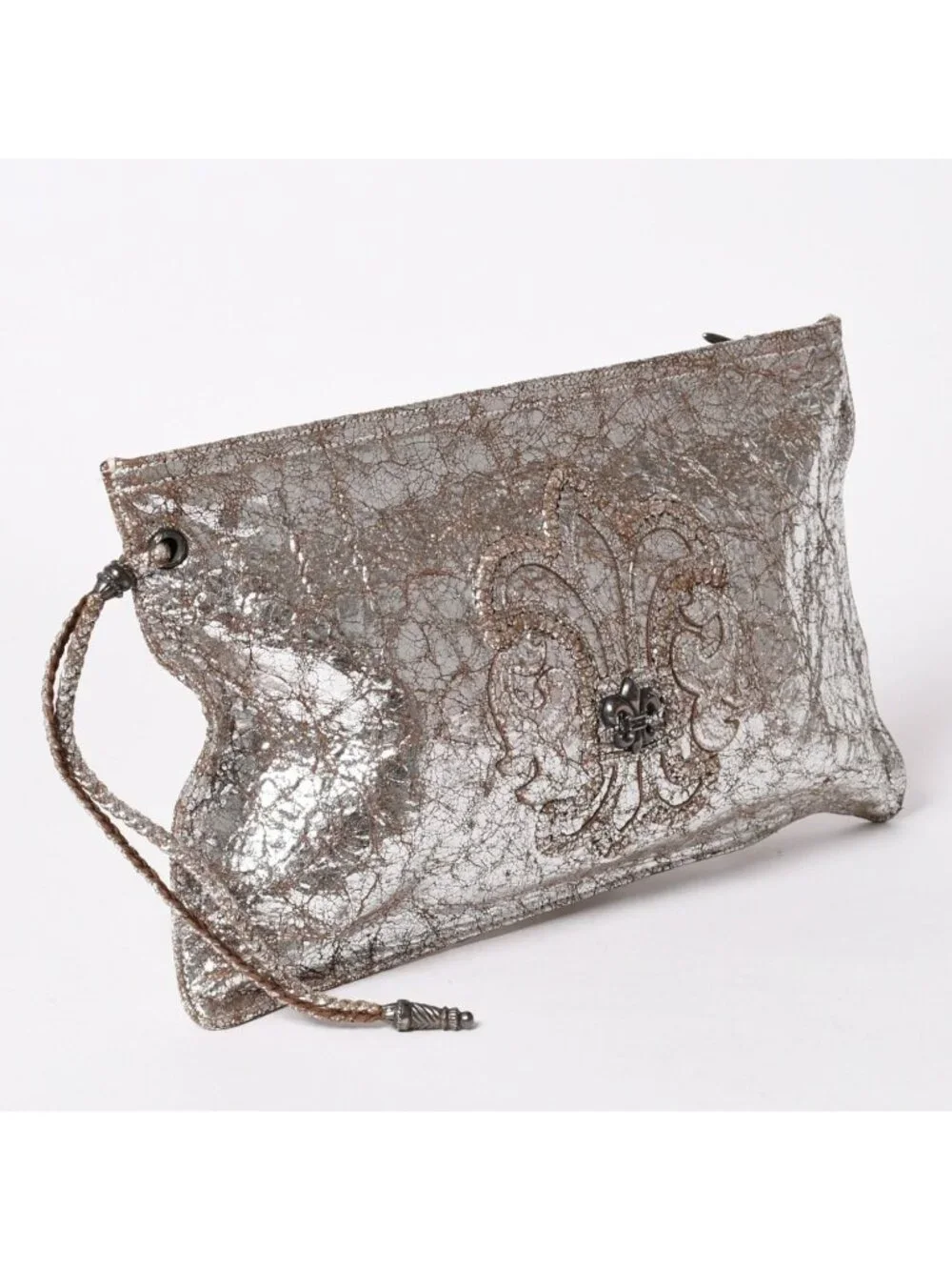 Chrome Hearts BS Flare Clutch Flat 925 Sterling Silver Metallic